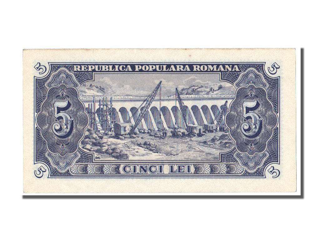 Romania, 5 Lei, 1952, KM #83b, UNC(65-70), E 19