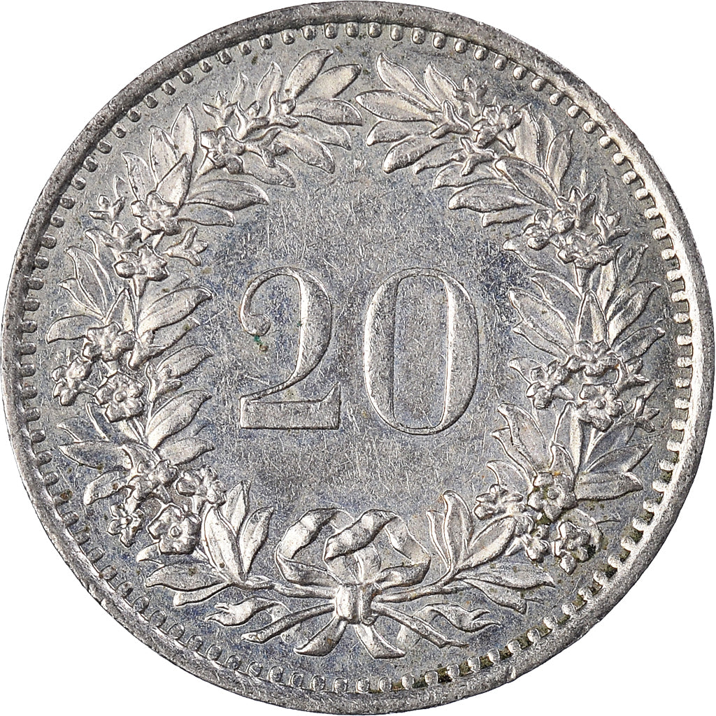 Monnaie, Suisse, 20 Rappen, 1975