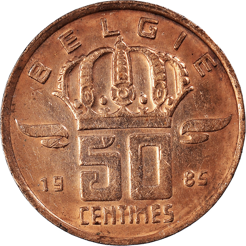 Monnaie, Belgique, 50 Centimes, 1985