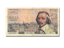 France, 1000 Francs, 1 000 F 1953-1957 ''Richelieu'', 1953, KM #134a,...