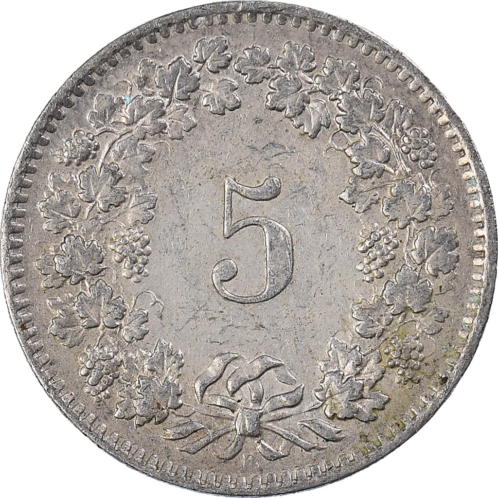 Moeda, Suíça, 5 Rappen, 1959