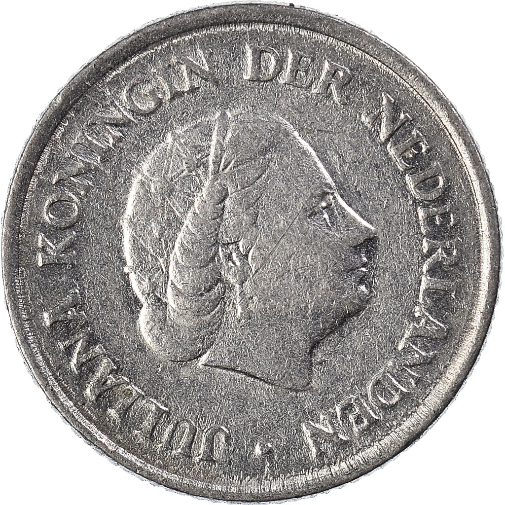 Münze, Niederlande, 25 Cents, 1965