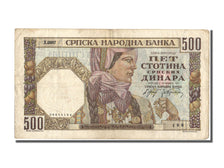 Serbia, 500 Dinara, 1941, 1941-11-01, BB+