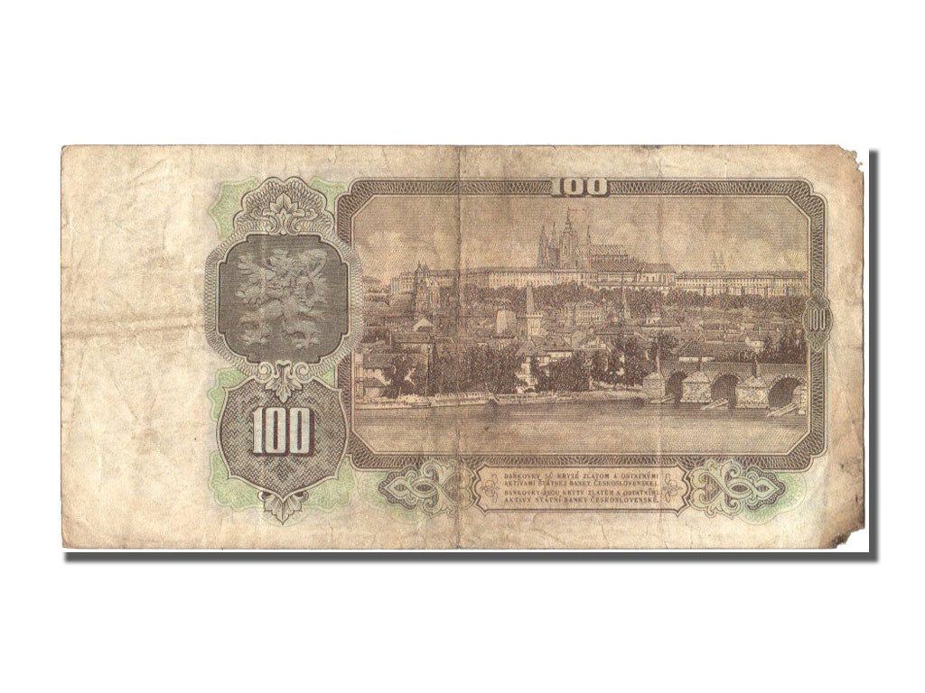 Czechoslovakia, 100 Korun, 1953, KM #86b, F(12-15), KE