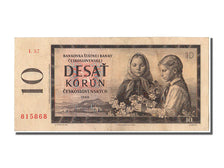 Czechoslovakia, 10 Korun, 1960, KM #88b, AU(55-58), L