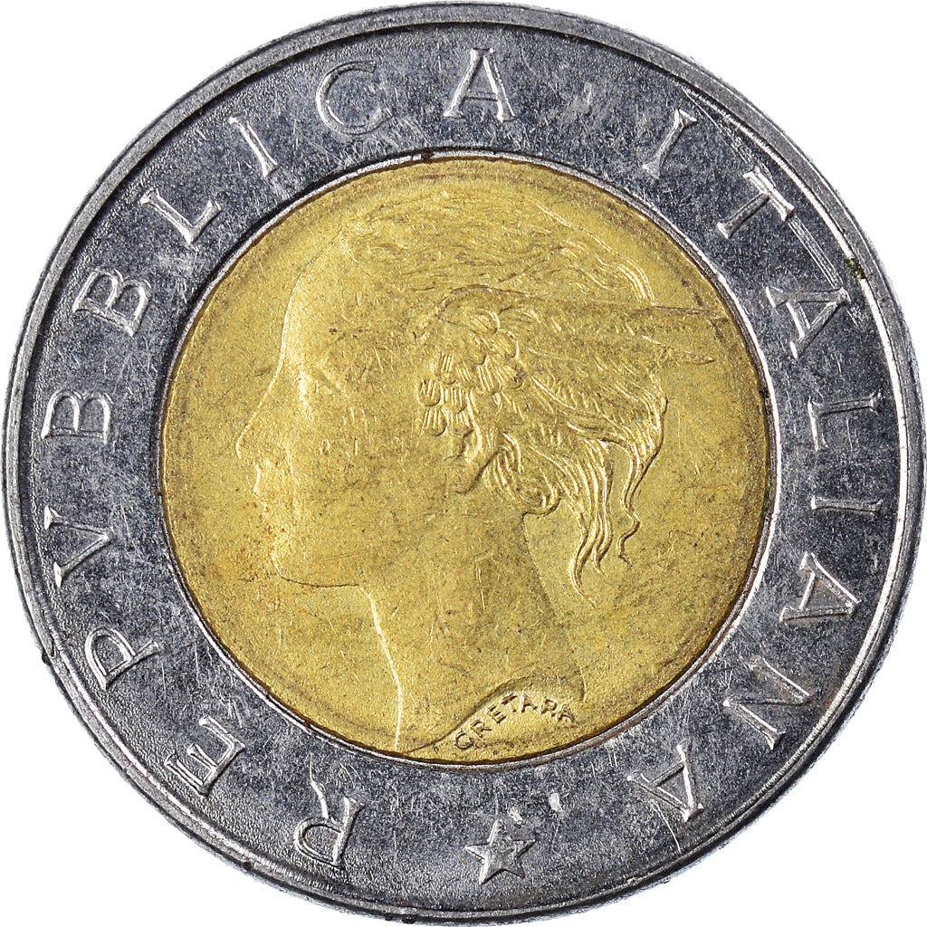 Munten, Italië, 500 Lire, 1992