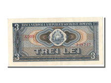 Romania, 3 Lei, 1966, KM #92a, AU(55-58), A