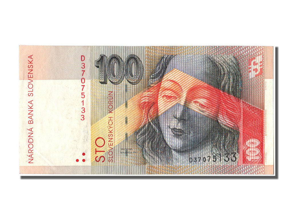 Slovakia, 100 Korun, 1993, KM #22a, 1993-09-01, AU(55-58), D