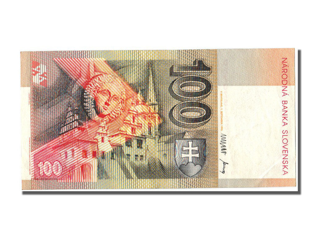 Slovakia, 100 Korun, 1993, KM #22a, 1993-09-01, AU(55-58), D