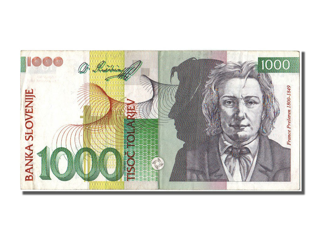Slovenia, 1000 Tolarjev, 1992, 1992-01-15, EF(40-45)