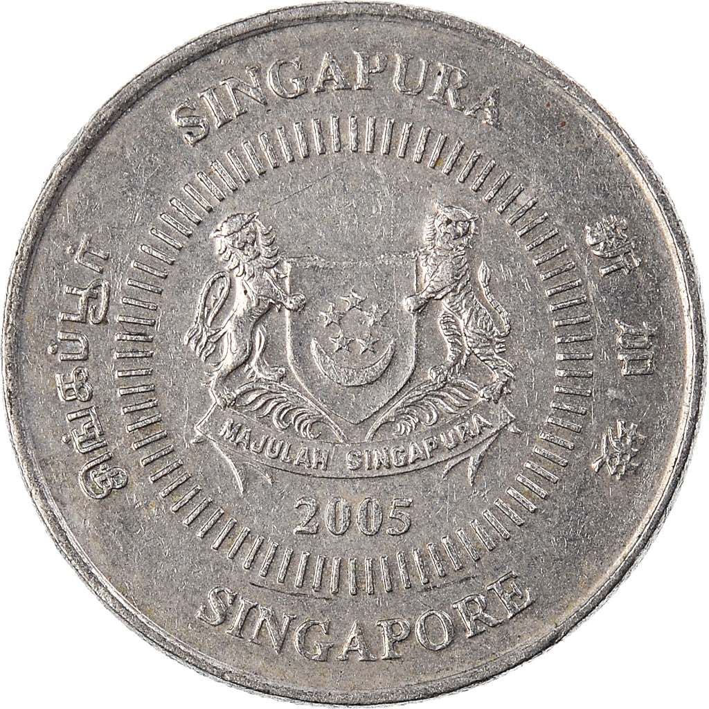 Moneta, Singapur, 10 Cents, 2005