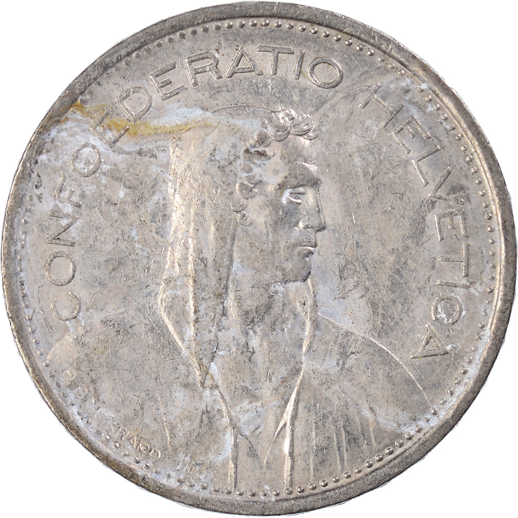 Moneda, Suiza, 5 Francs, 1968