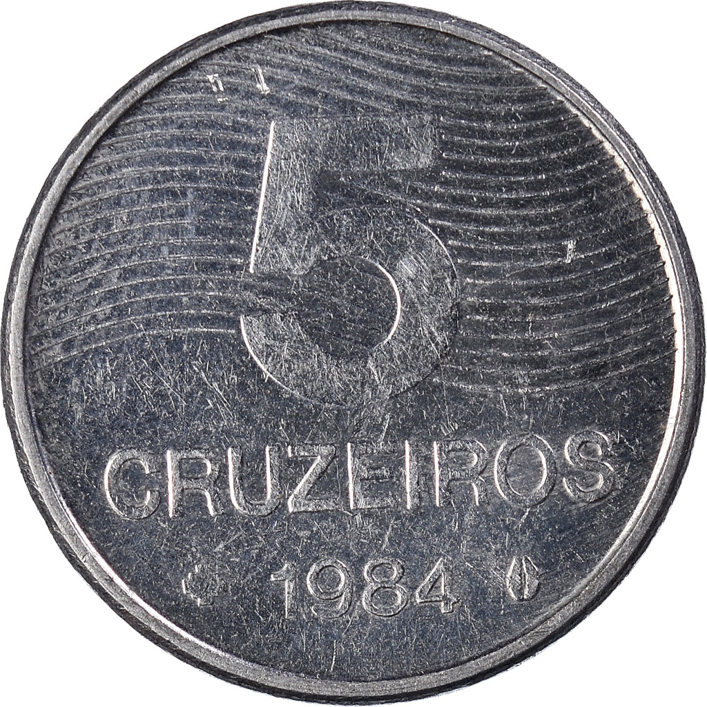 Monnaie, Brésil, 5 Cruzeiros, 1984