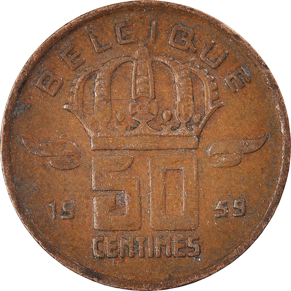 Moneta, Belgio, 50 Centimes, 1959