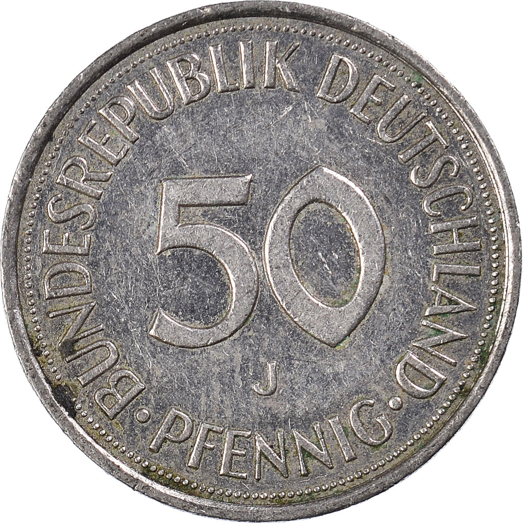 Monnaie, République fédérale allemande, 50 Pfennig, 1989