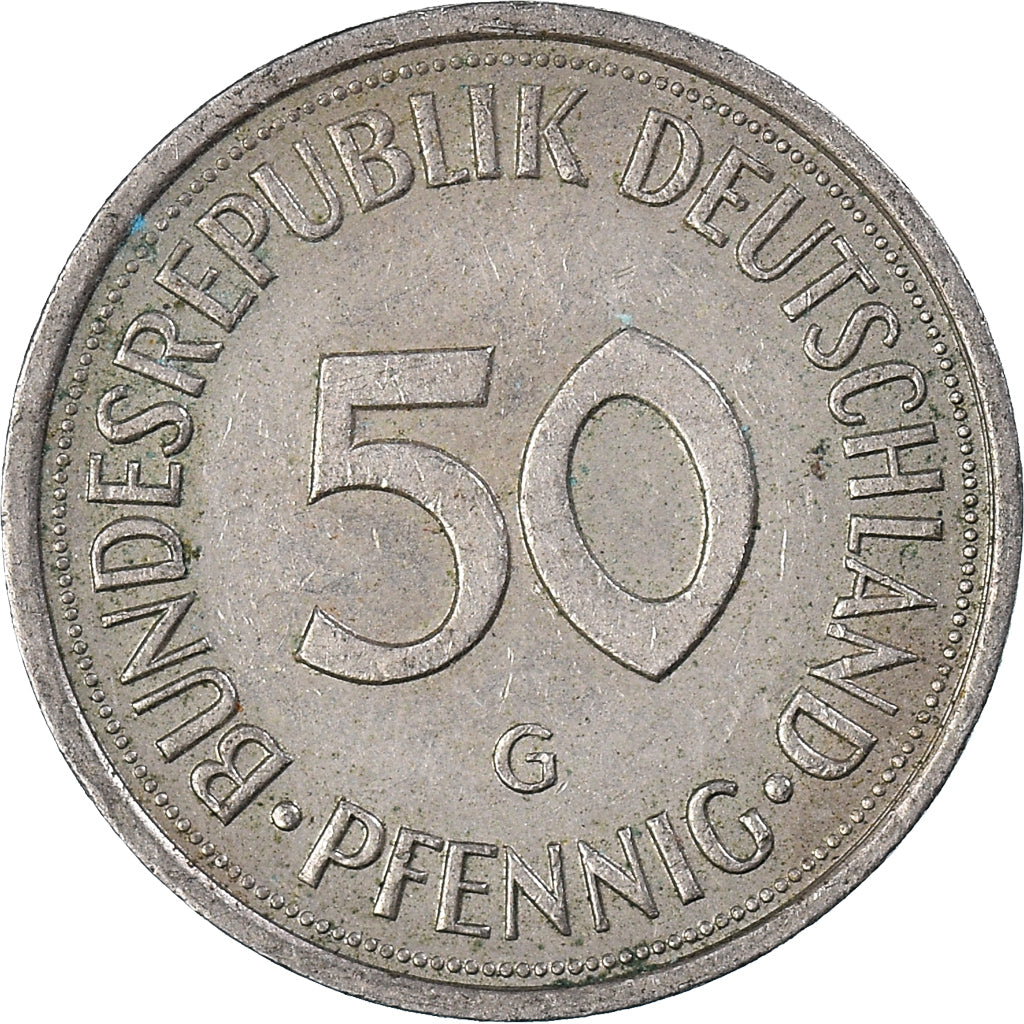 Coin, GERMANY - FEDERAL REPUBLIC, 50 Pfennig, 1989