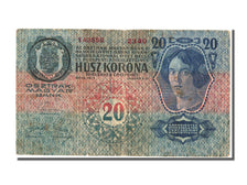 Hungary, 20 Korona, 1913, KM #20, 1913-01-02, EF(40-45)
