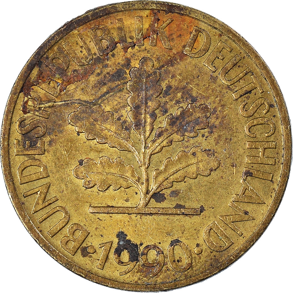 Moneta, Niemcy - RFN, 10 Pfennig, 1990