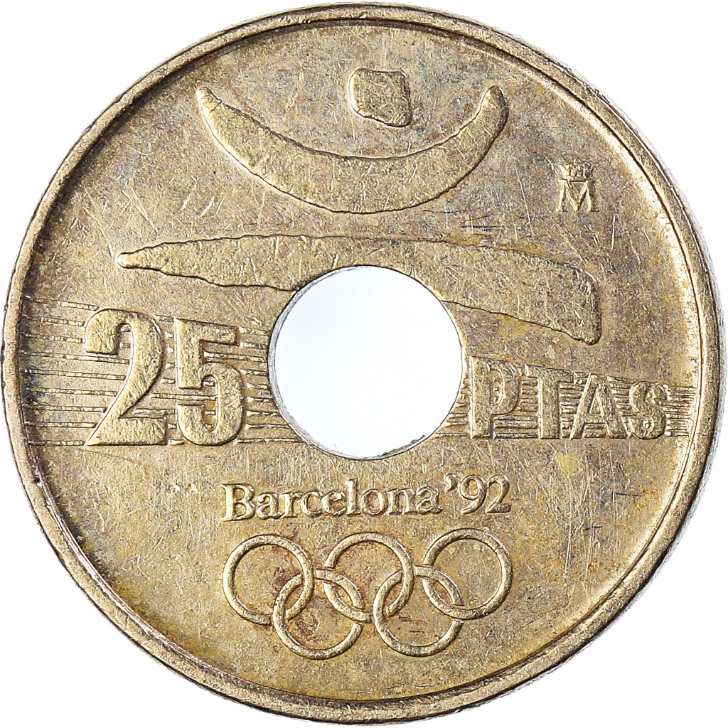 Münze, Spanien, 25 Pesetas, 1990