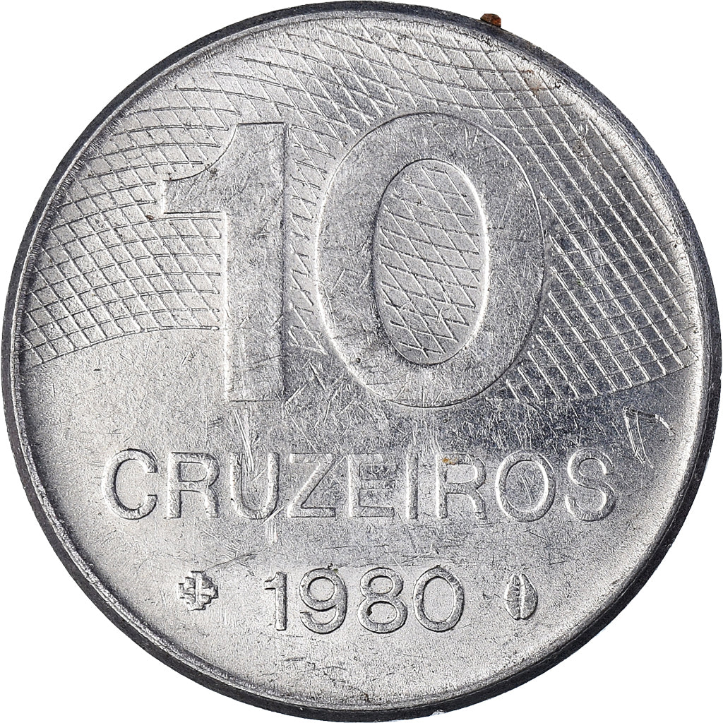 Moneta, Brasile, 10 Cruzeiros, 1980