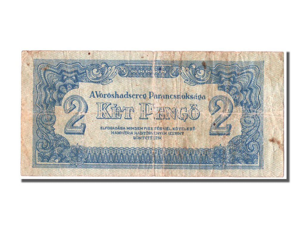 Hungary, 2 Pengö, 1944, KM #M3, VF(20-25)