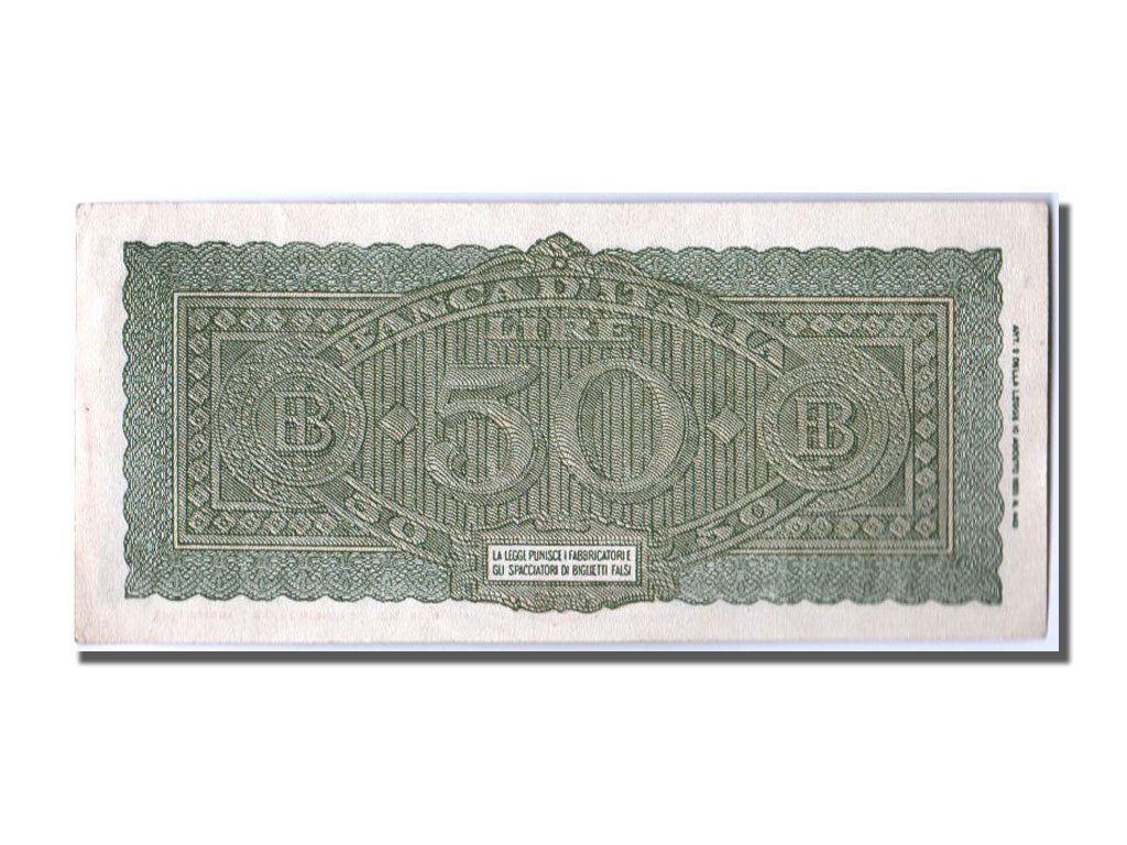Banknote, Italy, 50 Lire, 1944, 1944-12-10, UNC(63)