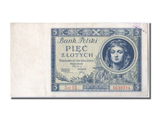 Poland, 5 Zlotych, 1930, KM #72, 1930-01-02, AU(50-53), EG