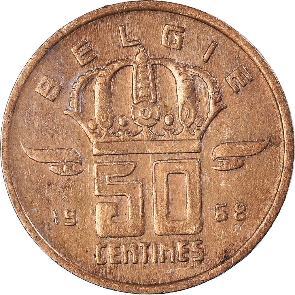 Coin, Belgium, 50 Centimes, 1968