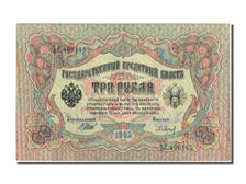 Russia, 3 Rubles, 1905, KM #9c, AU(55-58), BP