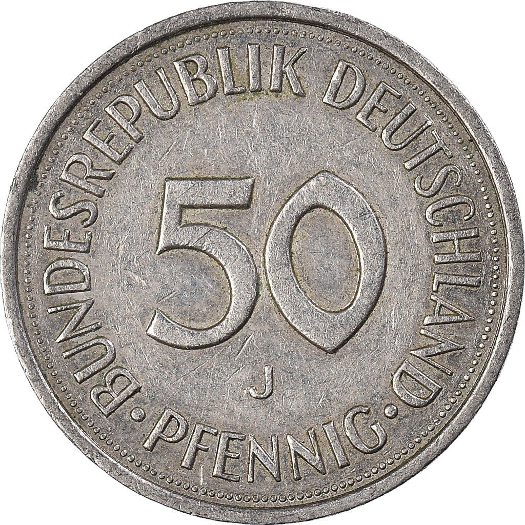 Coin, GERMANY - FEDERAL REPUBLIC, 50 Pfennig, 1986