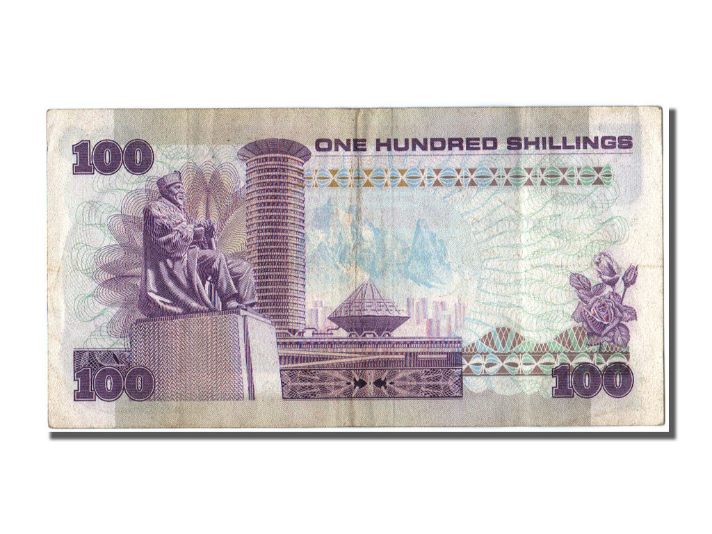 Kenya, 100 Shillings, 1981, KM #23b, 1981-06-01, EF(40-45), D 81