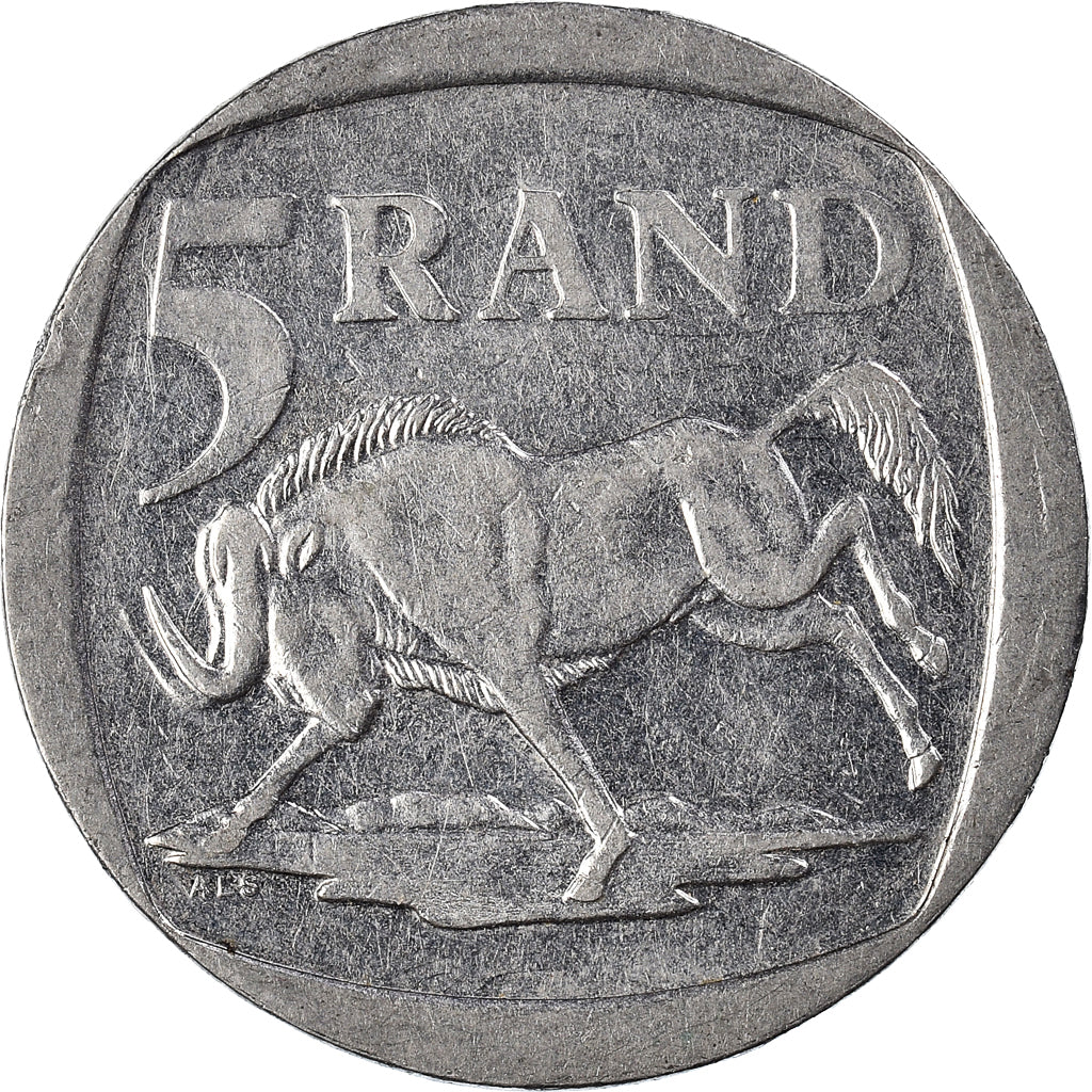 Moneda, Sudáfrica, 5 Rand, 2000