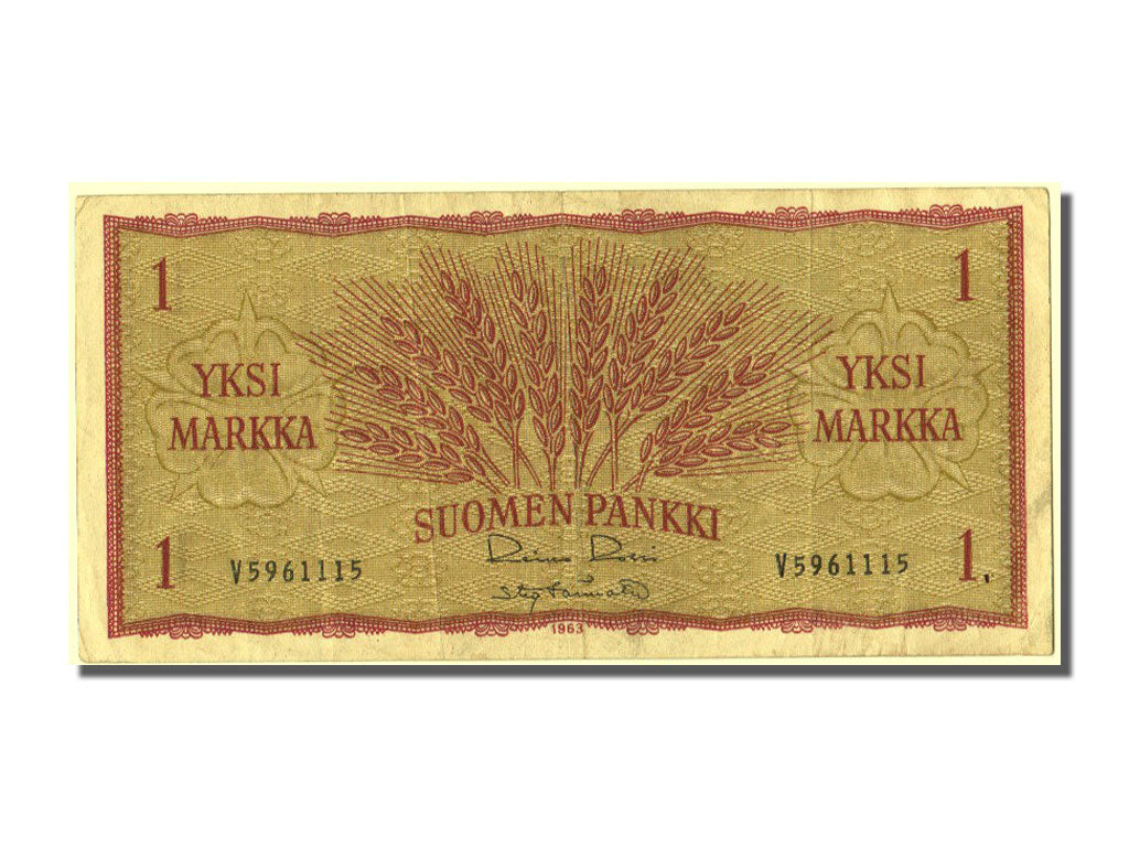 Finland, 1 Markka, 1963, KM #98a, EF(40-45)
