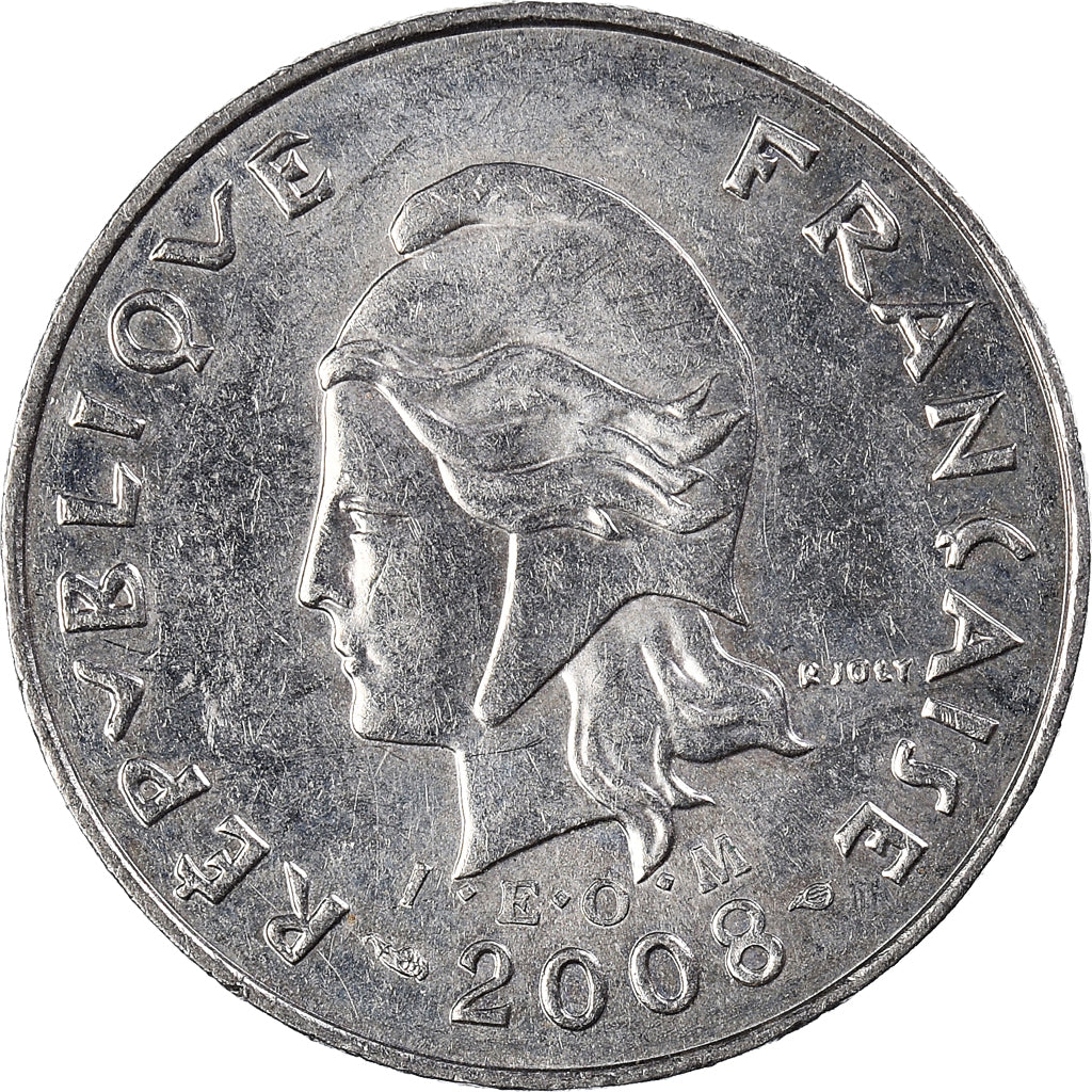 Münze, Neukaledonien, 10 Francs, 2008