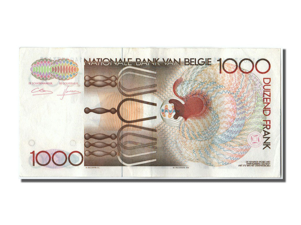 Belgium, 1000 Francs, 1980, KM #144a, EF(40-45)