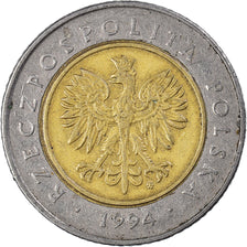 Moneta, Polska, 5 Zlotych, 1994