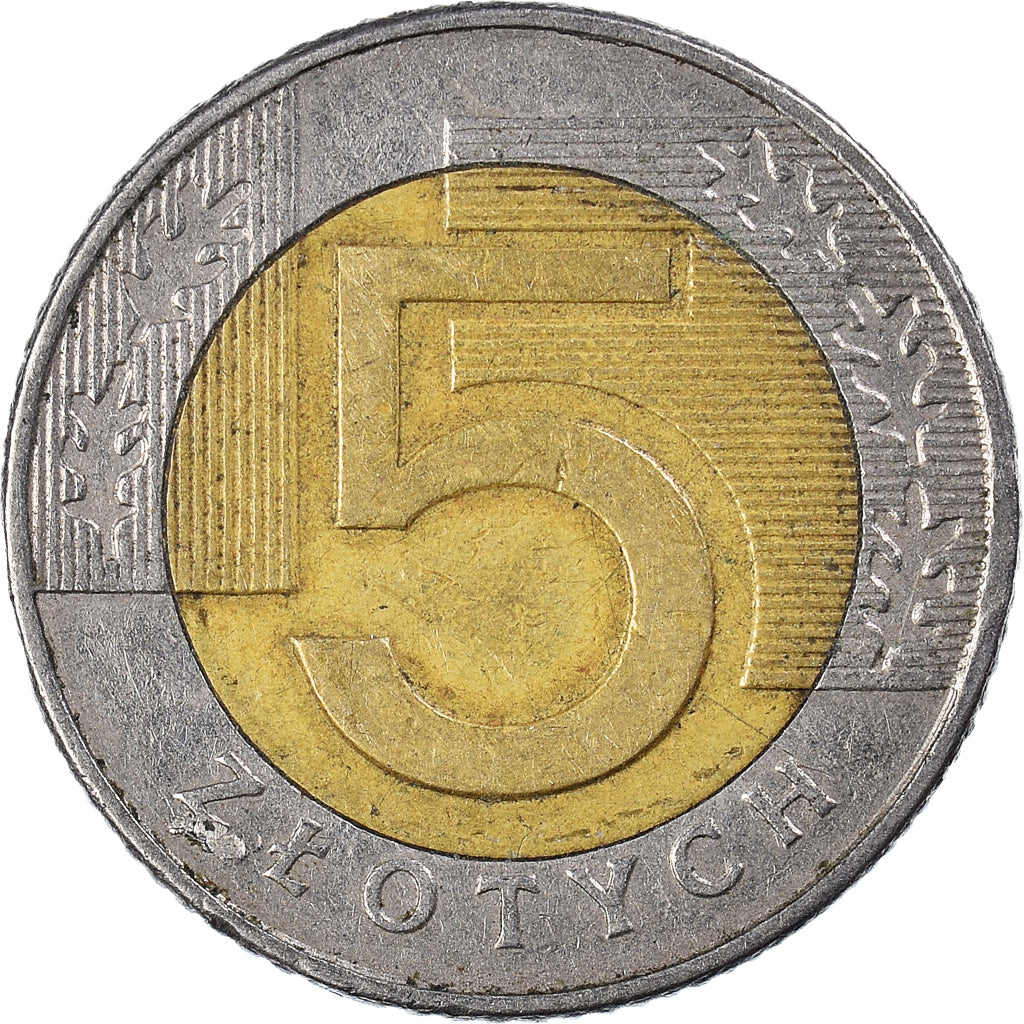 Moneta, Polska, 5 Zlotych, 1994