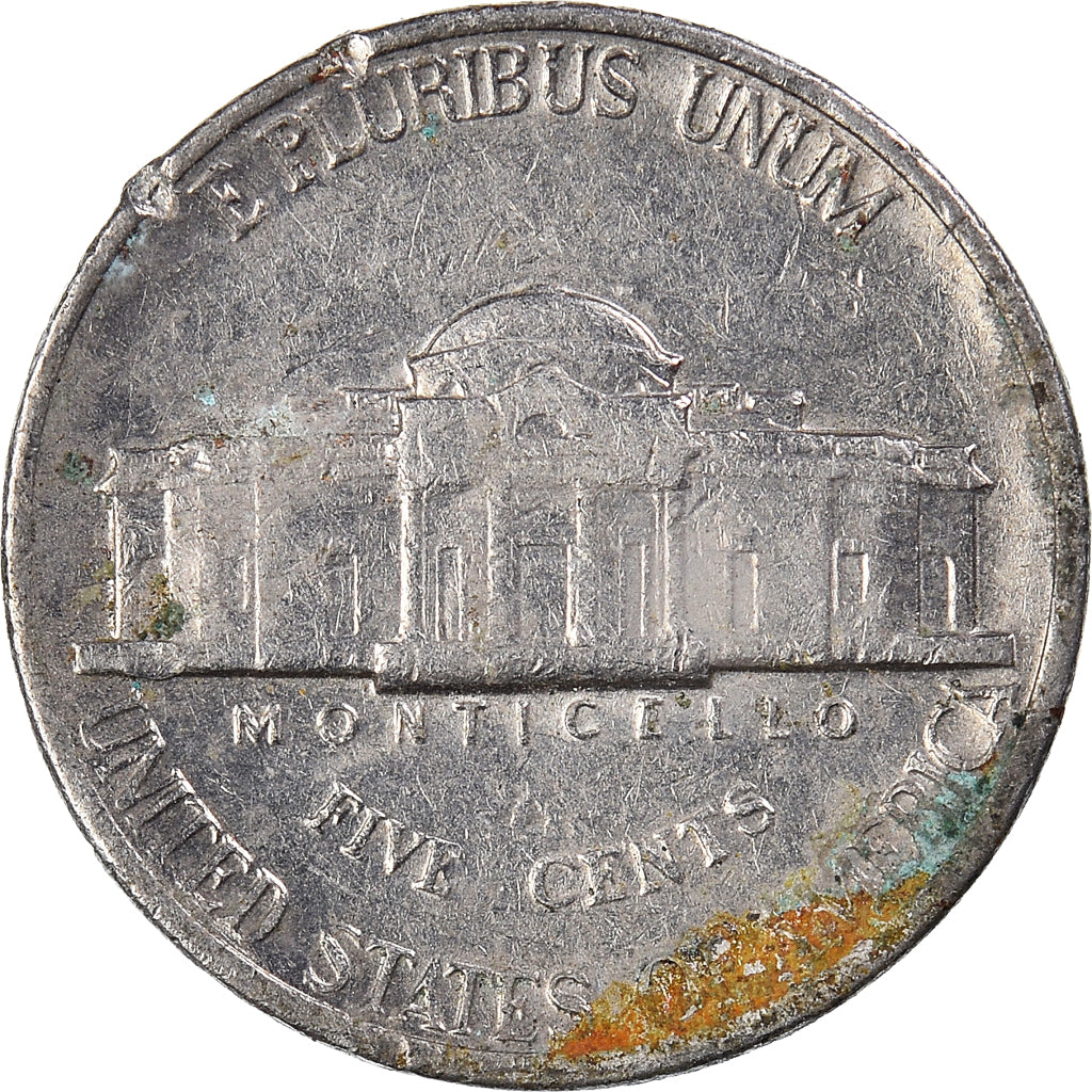 Coin, United States, 5 Cents, 1988