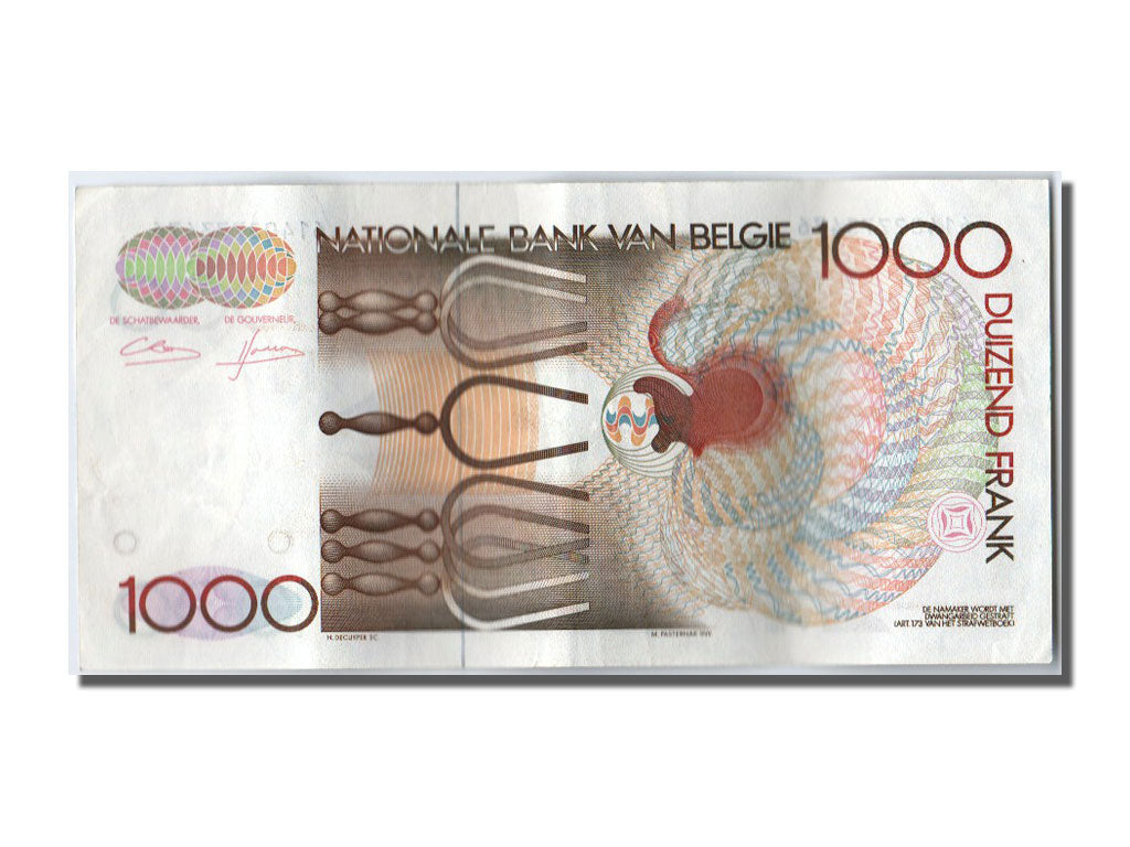 Banknote, Belgium, 1000 Francs, 1980, EF(40-45)