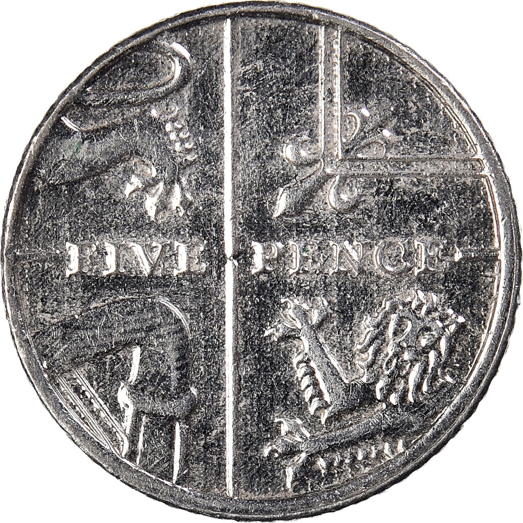 Coin, Great Britain, 5 Pence, 2015
