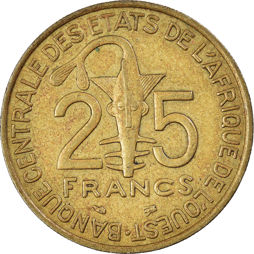 Coin, West African States, 25 Francs, 1997