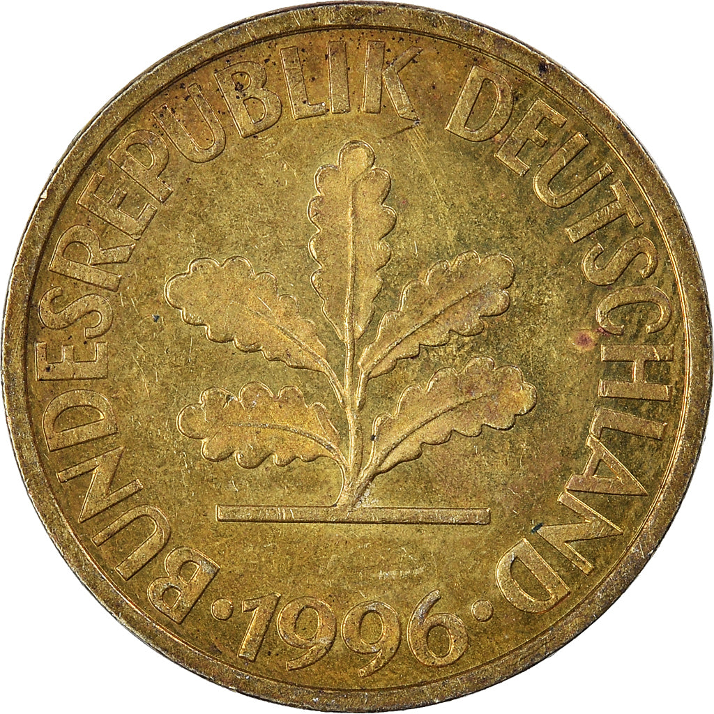 Munten, Federale Duitse Republiek, 10 Pfennig, 1996