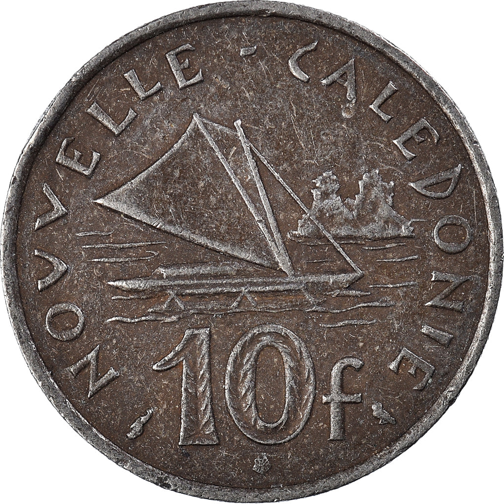 Moeda, Nova Caledónia, 10 Francs, 1970