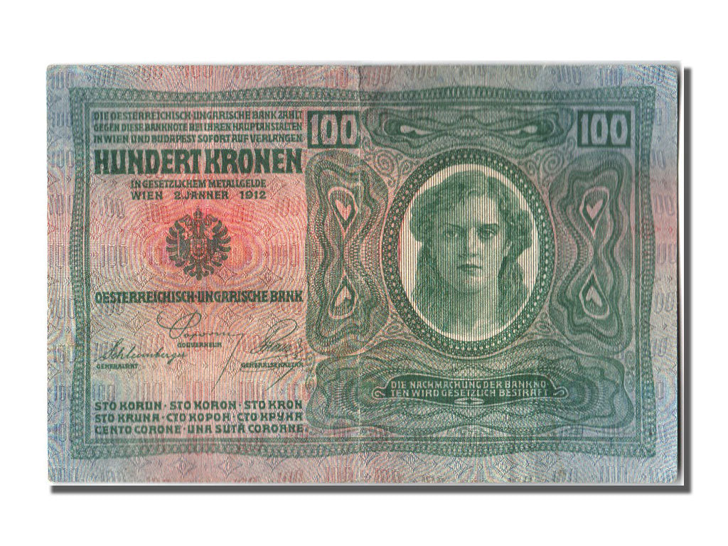 Austria, 100 Kronen, 1912, KM #56, 1912-01-02, EF(40-45)