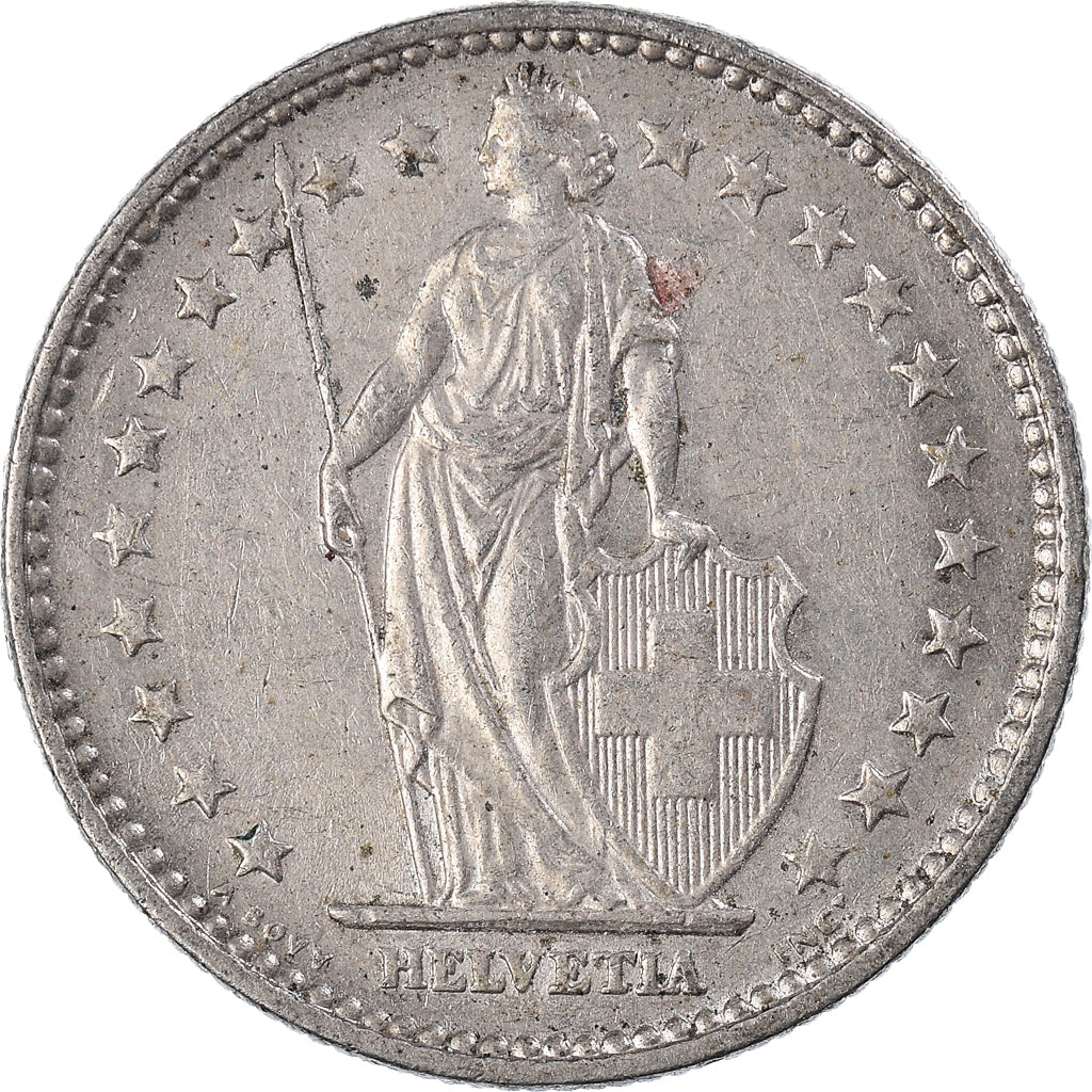 Munten, Zwitserland, 2 Francs, 1970