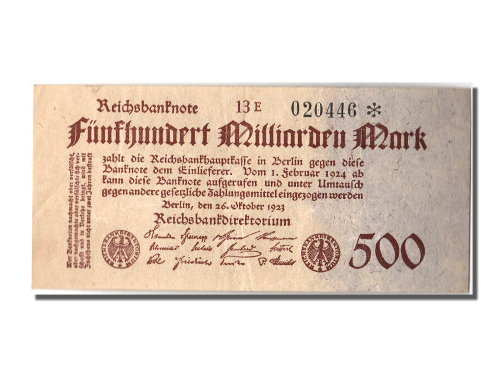 Germania, 500 Milliarden Mark, 1923, 1923-10-26, SPL-
