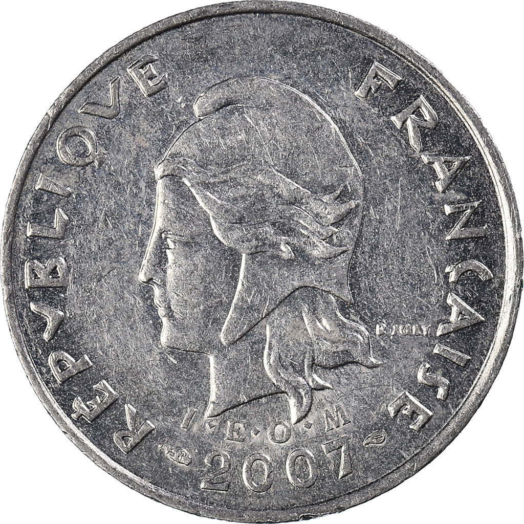 Coin, New Caledonia, 10 Francs, 2007