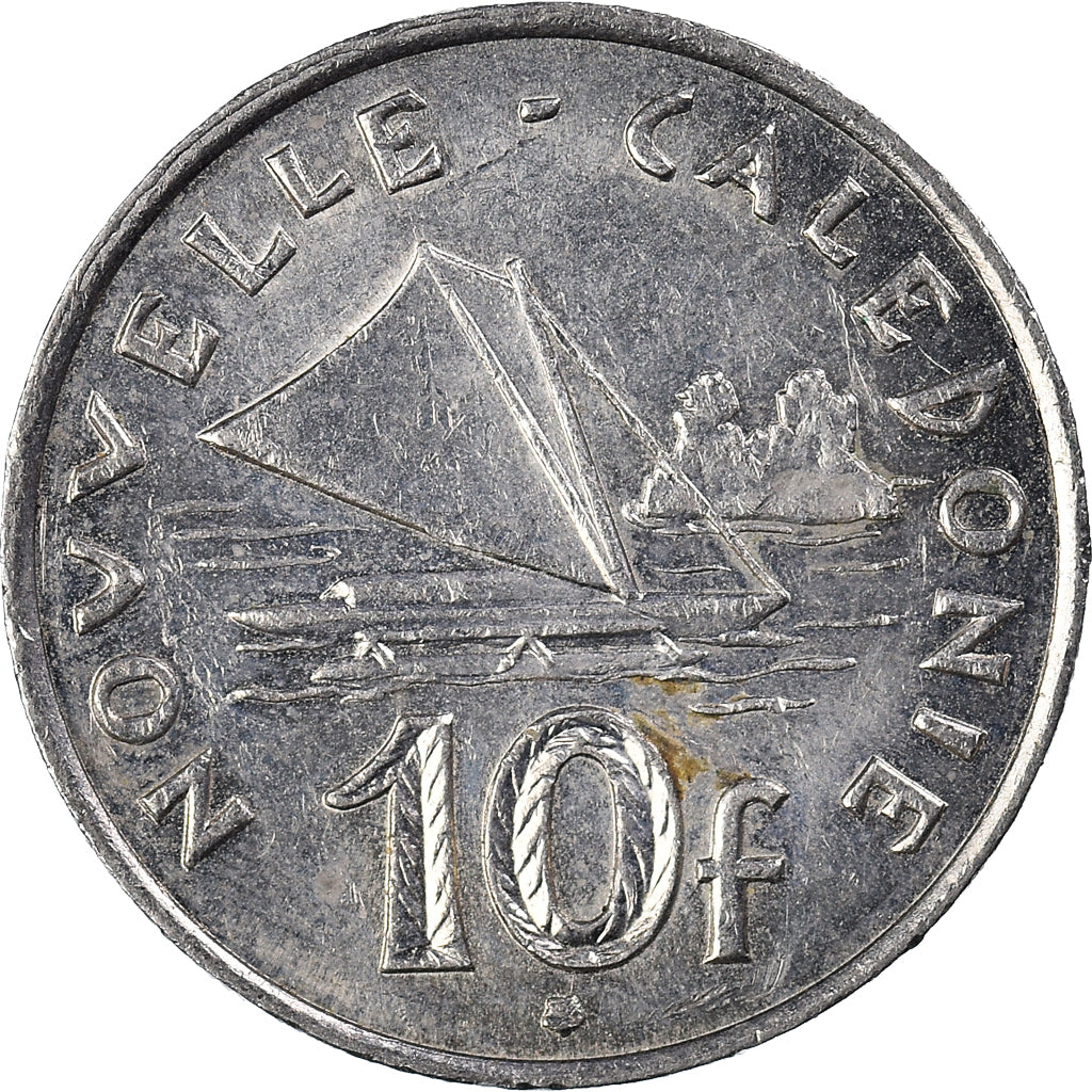 Coin, New Caledonia, 10 Francs, 2007