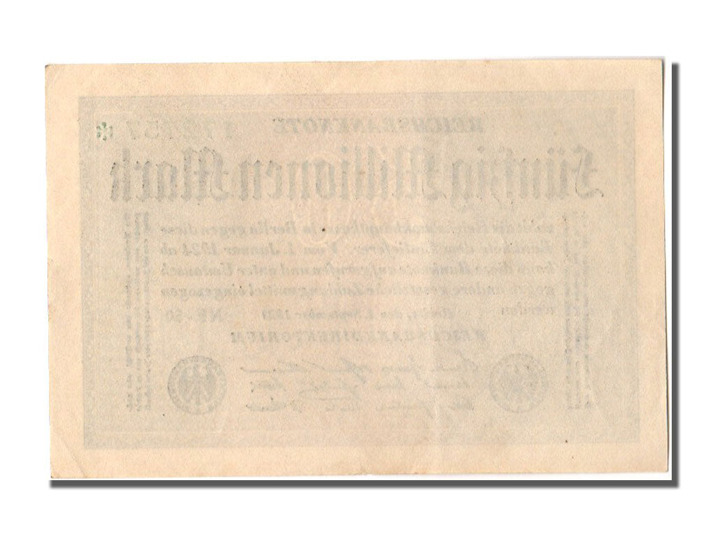 Germany, 50 Millionen Mark, 1923, KM #109d, 1923-09-01, UNC(65-70), NF-50