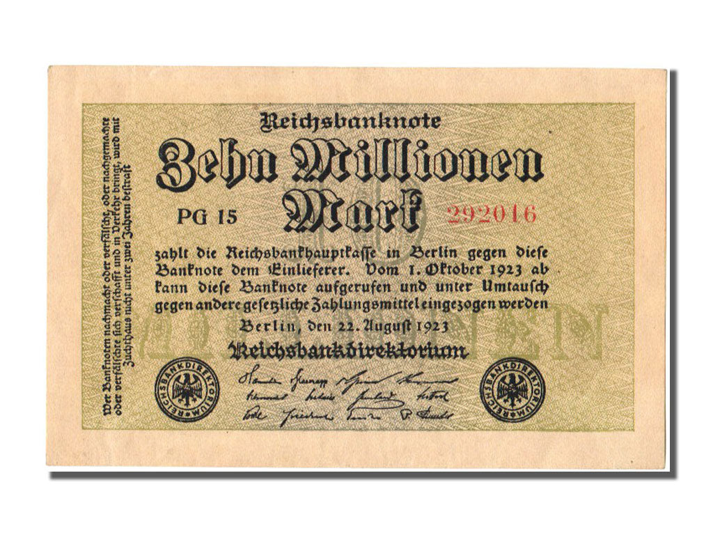 Banknote, Germany, 10 Millionen Mark, 1923, 1923-08-22, UNC(63)